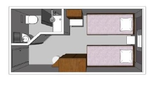MS Monet cabin plan